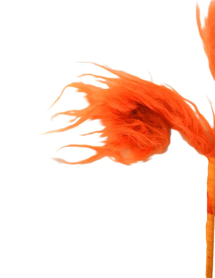Pick de Peluche Naranja Diseño Espiral - Image 2