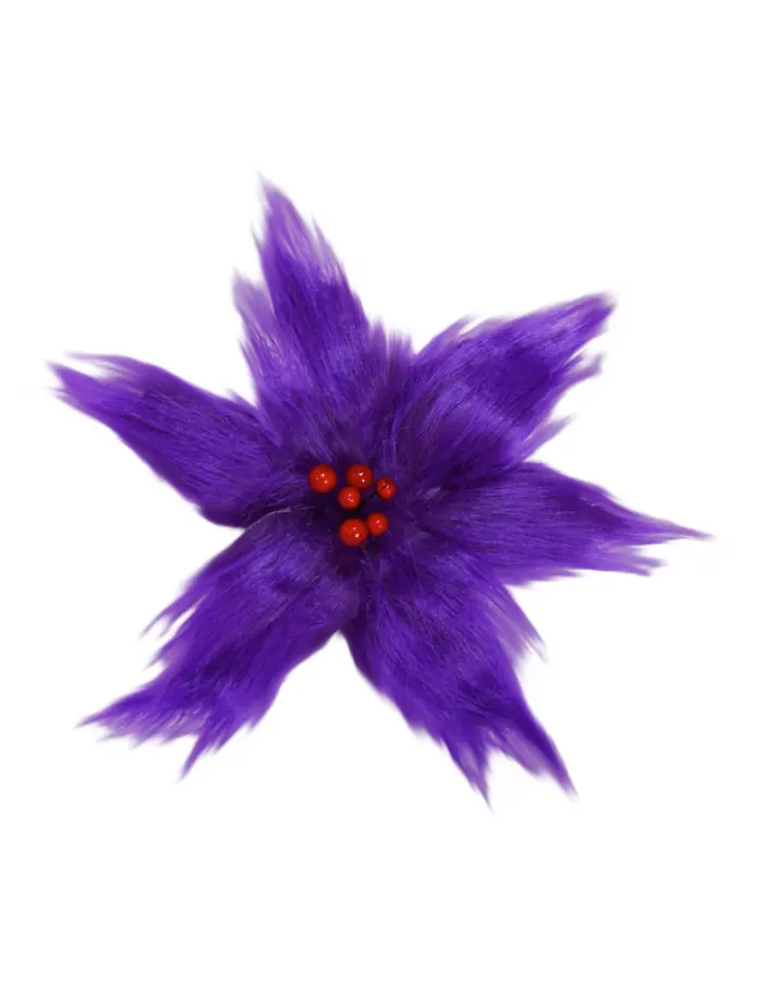 Nochebuena de Peluche Morado