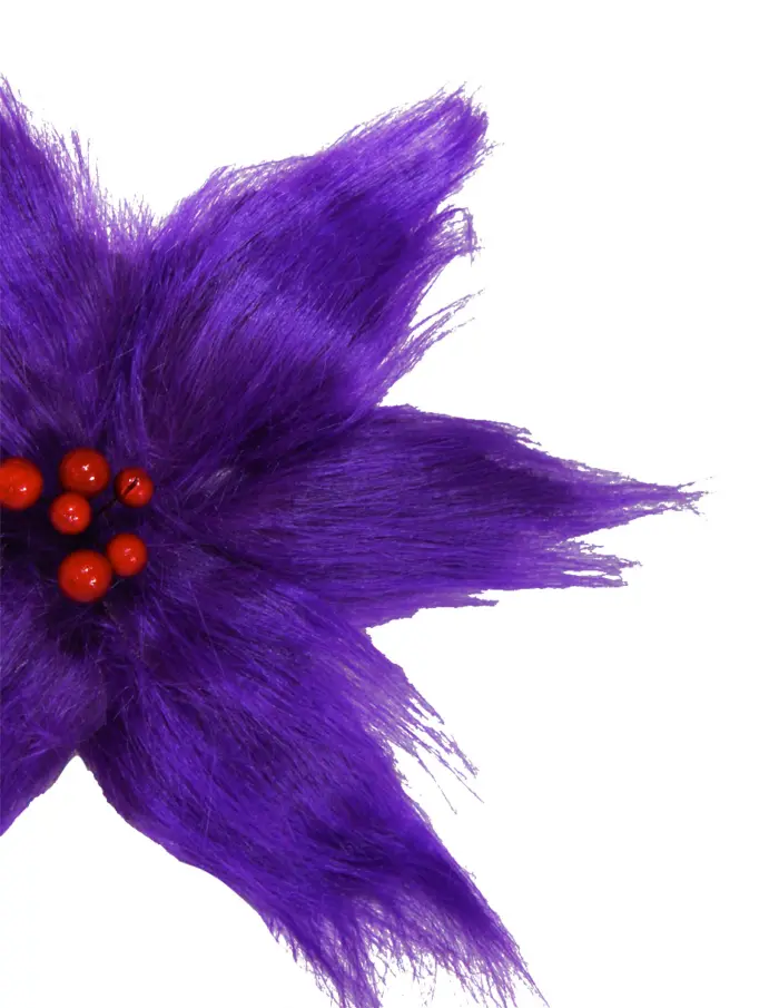 Nochebuena de Peluche Morado - Image 2