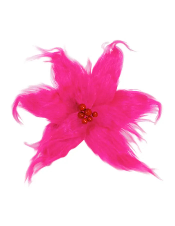 Nochebuena de Peluche Rosa