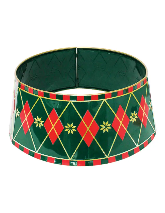 Falda para Árbol de Navidad de Metal Verde