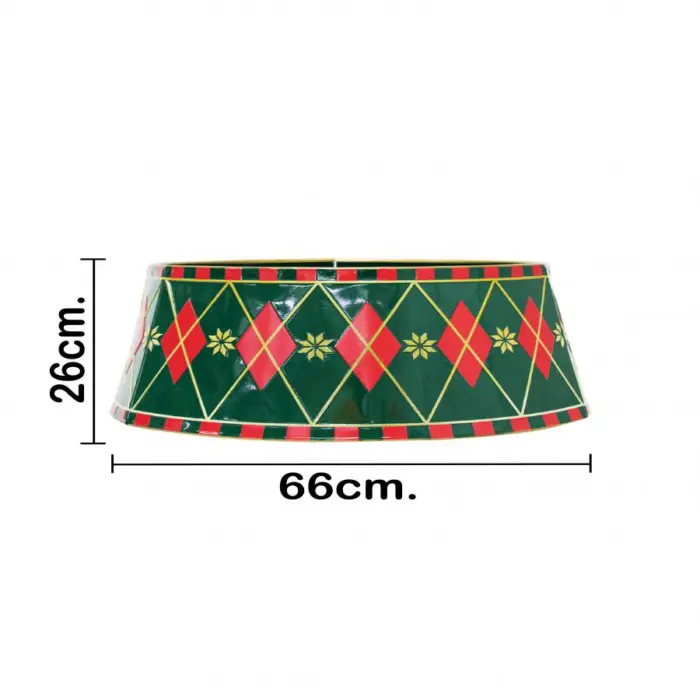 Falda para Árbol de Navidad de Metal Verde - Image 4