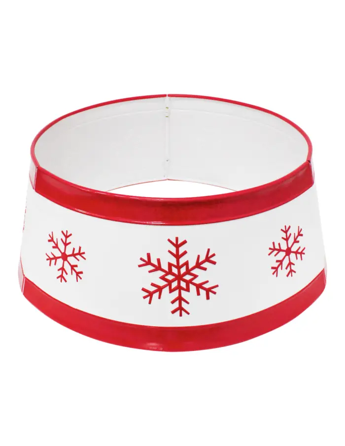 Falda para Árbol de Navidad de Metal Blanco