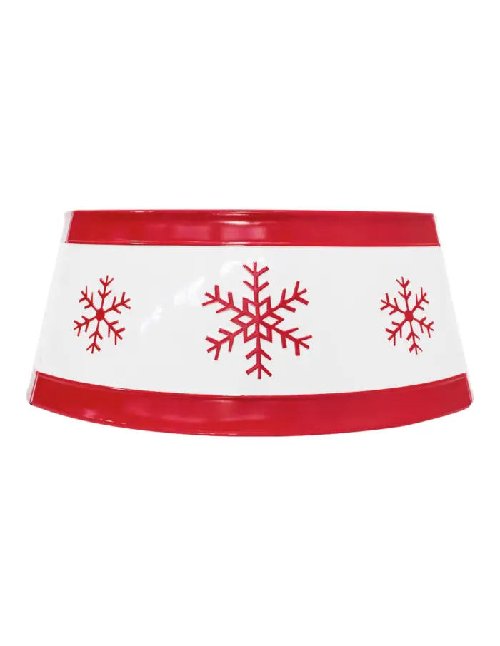 Falda para Árbol de Navidad de Metal Blanco - Image 2