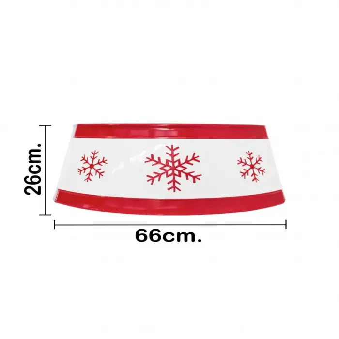 Falda para Árbol de Navidad de Metal Blanco - Image 4