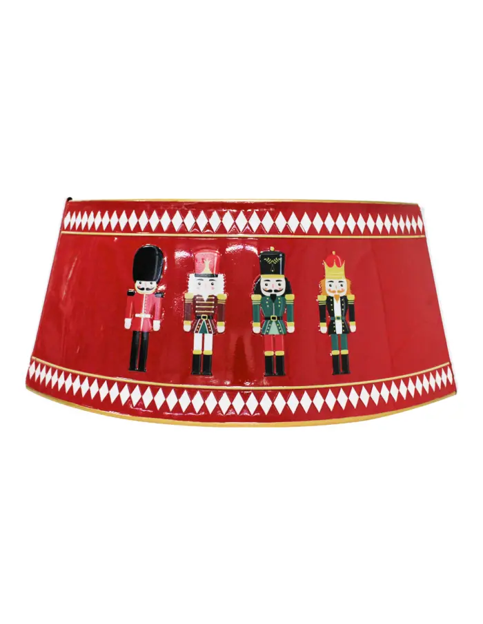 Falda para Árbol de Navidad de Metal Rojo - Image 2