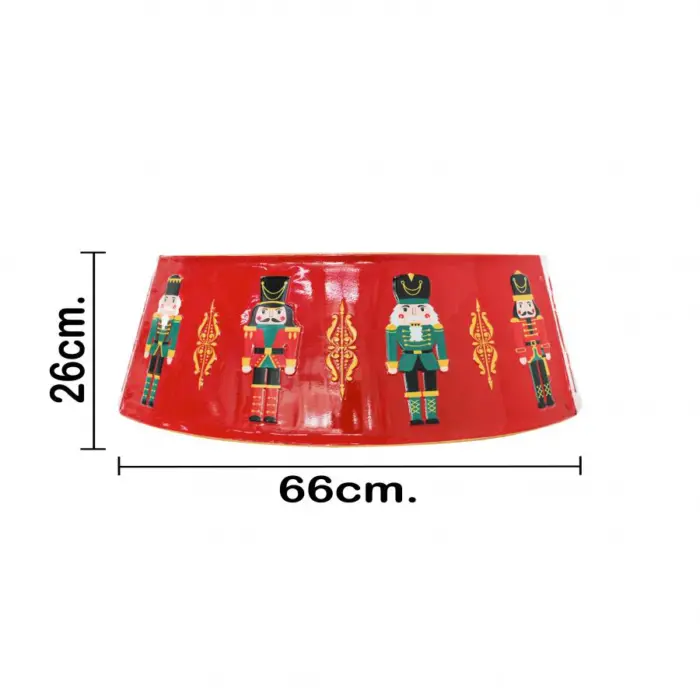 Falda para Árbol de Navidad de Metal Rojo - Image 3