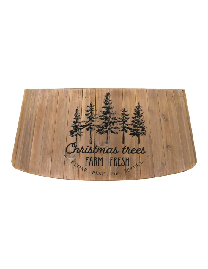 Falda de Madera para Árbol de Navidad