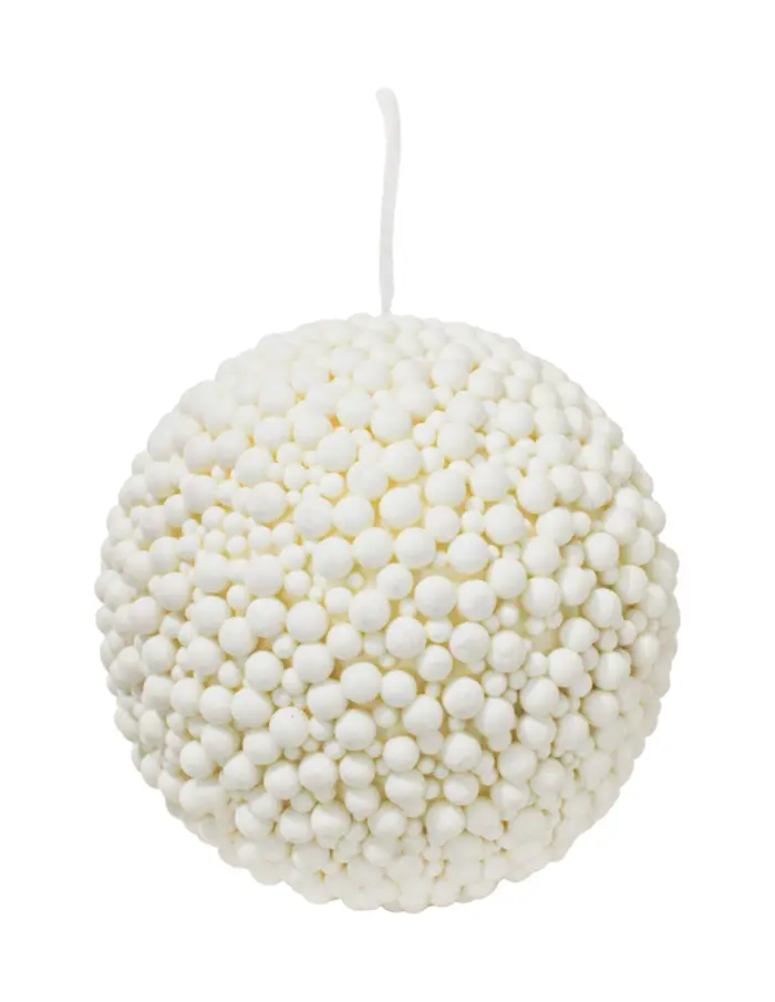 Bola con Pompones Blancos