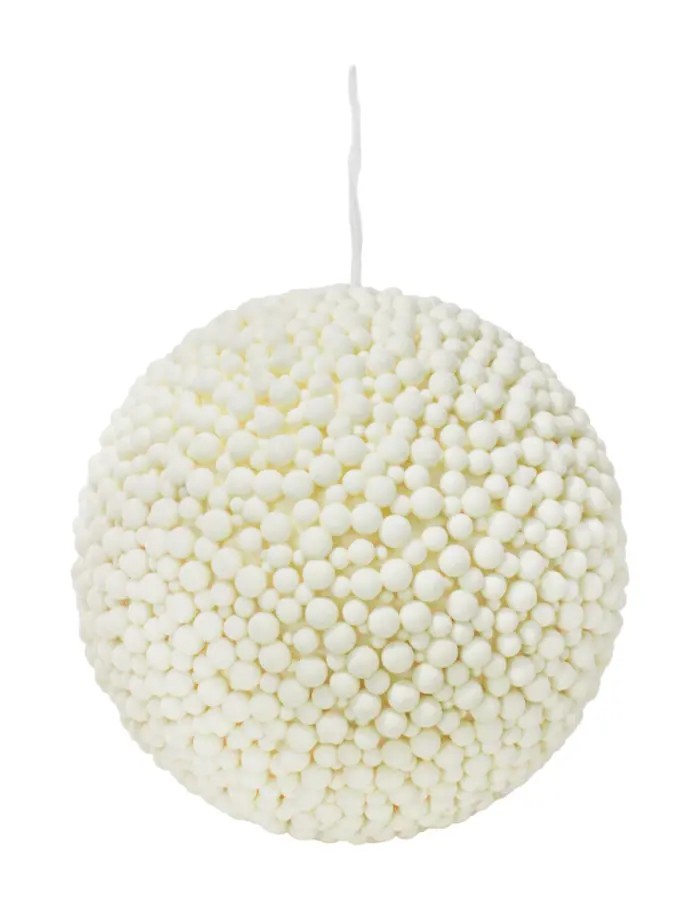 Bola con Pompones Blancos