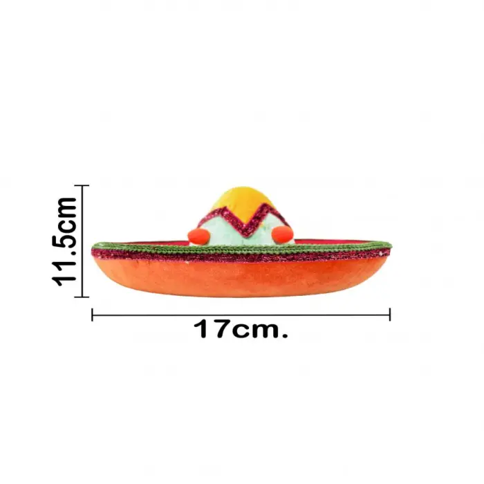 Sombrero colgante de color rosa de 25x25x13cm - Image 4