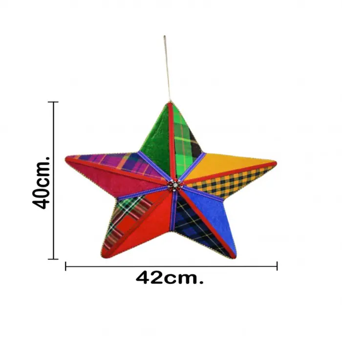 Estrella de colores de 40x15x38cm - Image 4