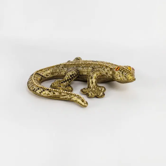 Lagarto Dorado con Negro