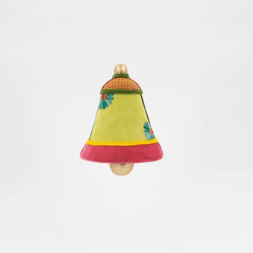 Campana Verde con Orilla Naranja