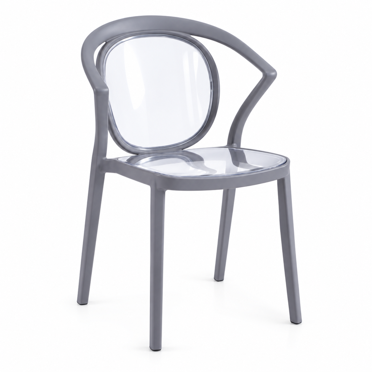 Silla Nórdica Ghost Gris Galerías el Triunfo