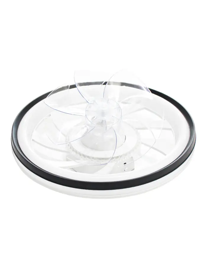 Lámpara con Ventilador 'Transparente' de luz Led