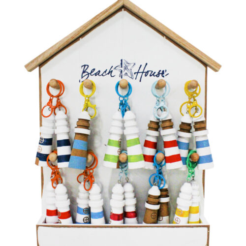Porta Llaves Casa con 20 Llaveros Estilo Faro