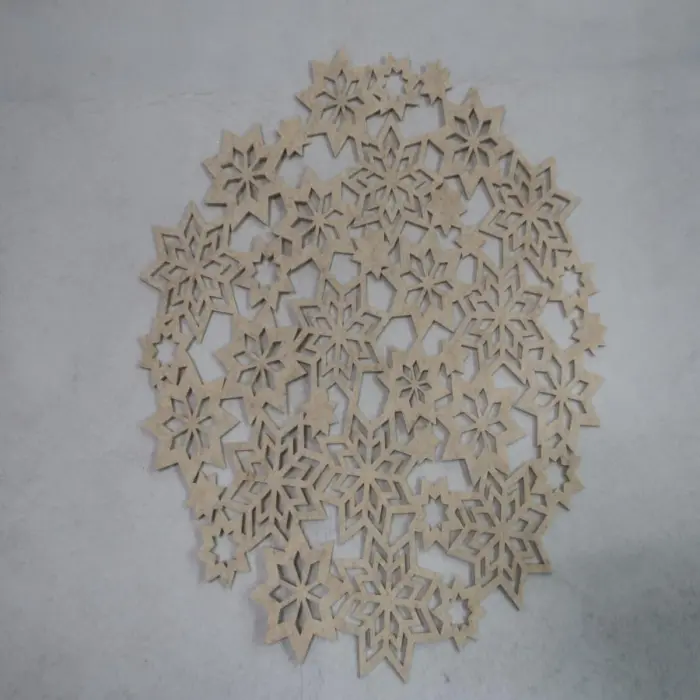 Mantel Beige Diseño Estrellas