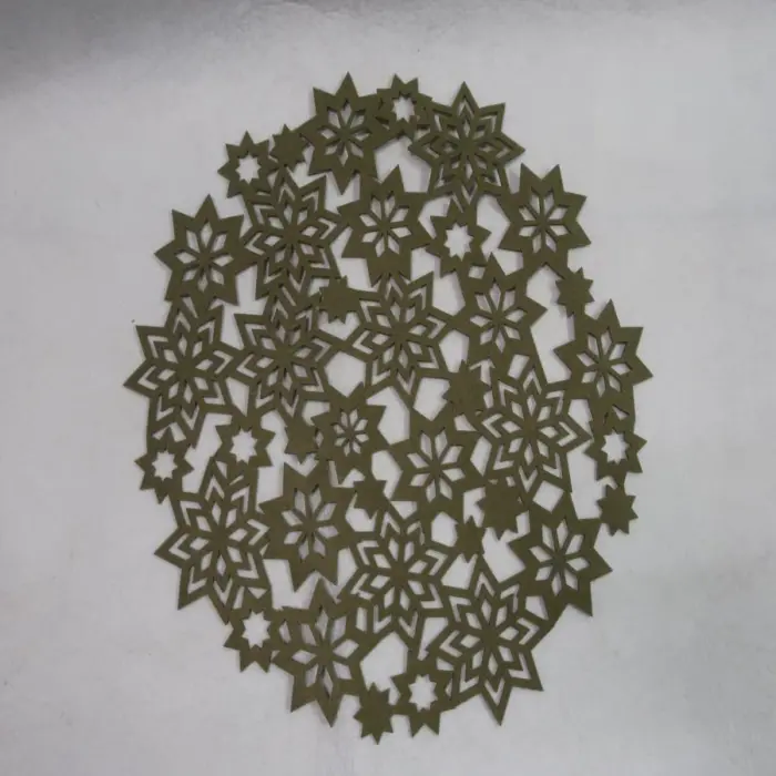 Mantel Verde Diseño Estrellas