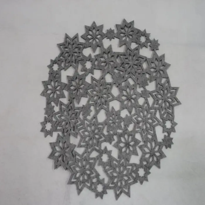 Mantel Gris Diseño Estrellas