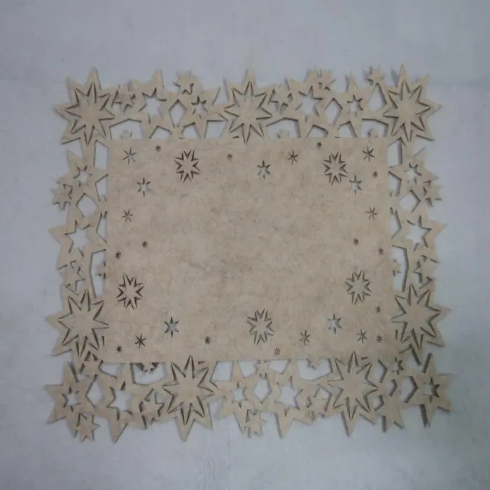 Mantel Beige Diseño Estrellas