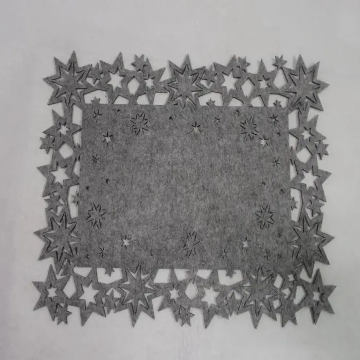 Mantel Gris Diseño Estrellas
