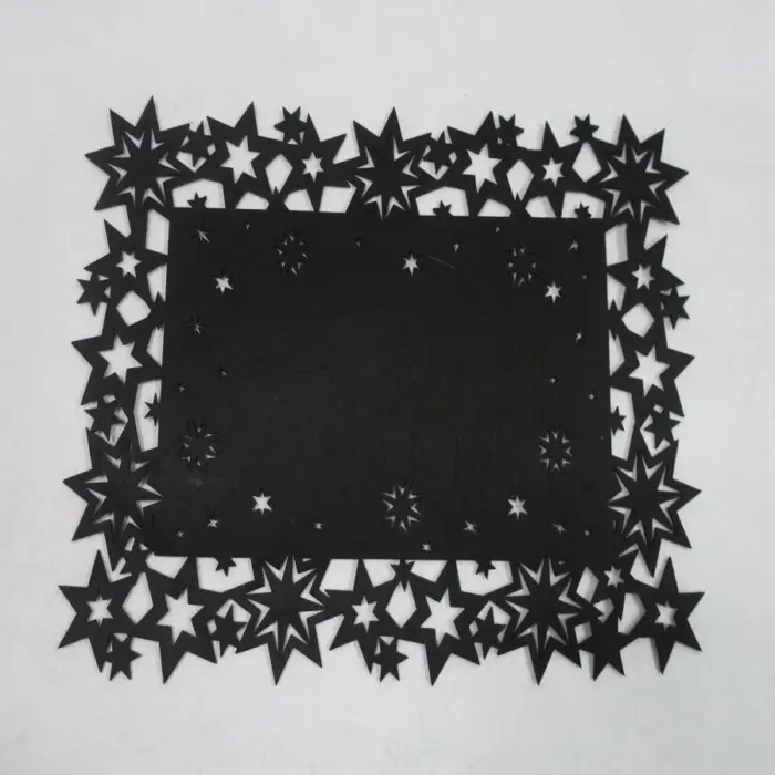 Mantel Negro Diseño Estrellas
