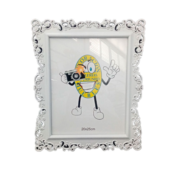 Portarretrato Blanco con Orilla de Grecas