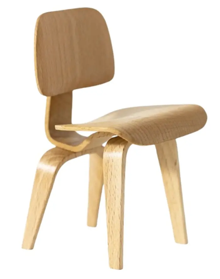 Mini Silla Eames de Madera Natural