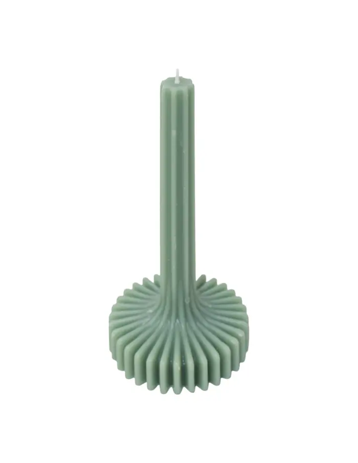 Vela Verde con Base Corrugada - Image 2
