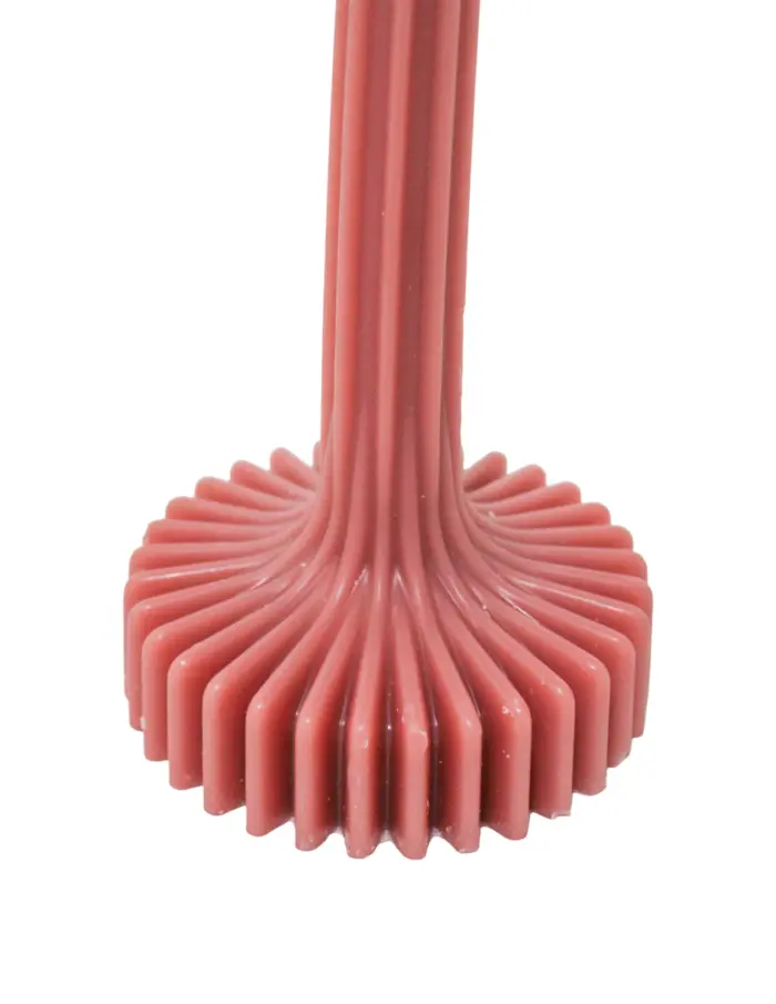 Vela Rosa Melocotón con Base Corrugada - Image 3