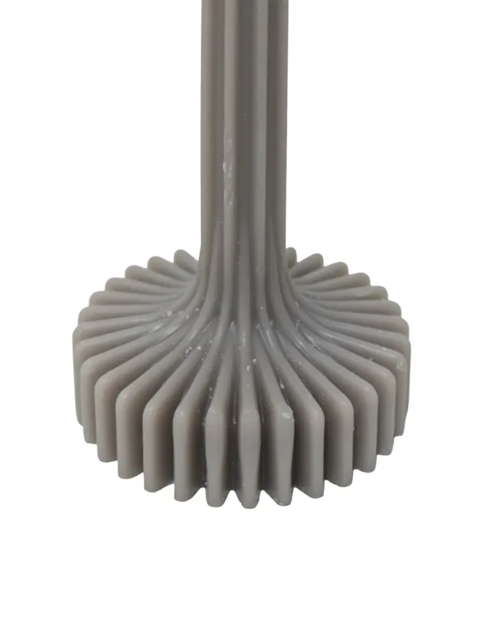 Vela Gris con Base Corrugada - Image 3