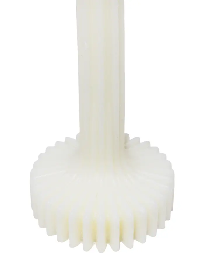 Vela Blanca con Base Corrugada - Image 3