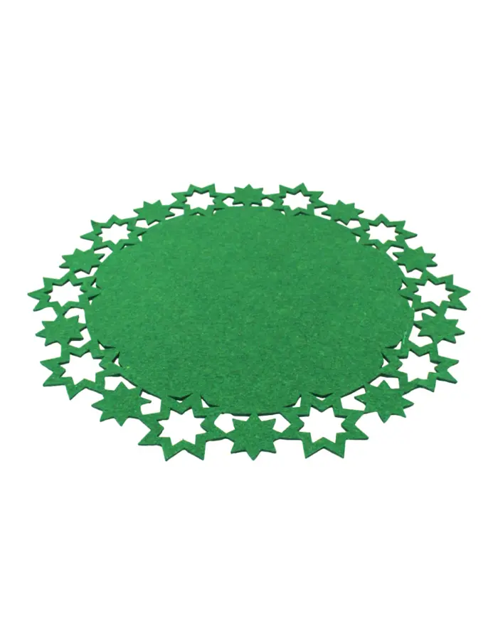 Mantel Verde con Orilla de Estrellas - Image 2