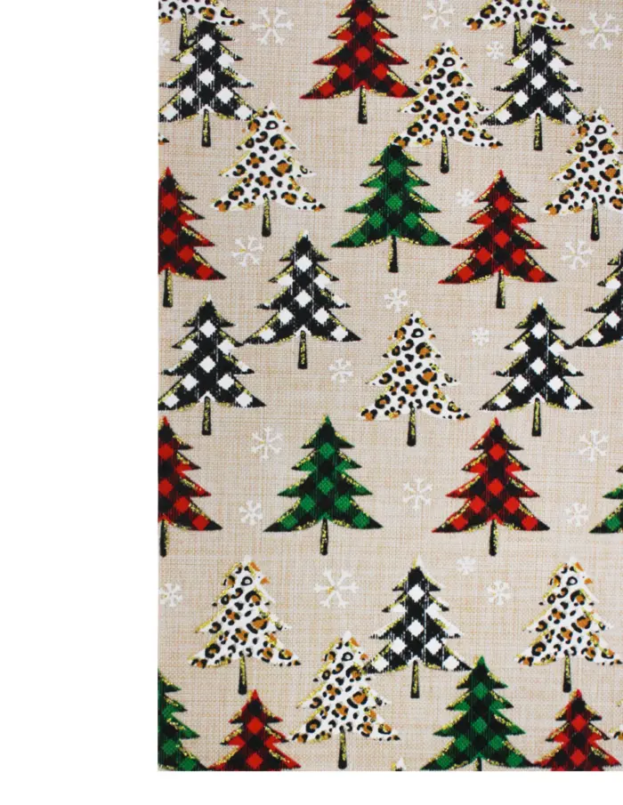 Mantel Estampado de Árboles Navideños - Image 3