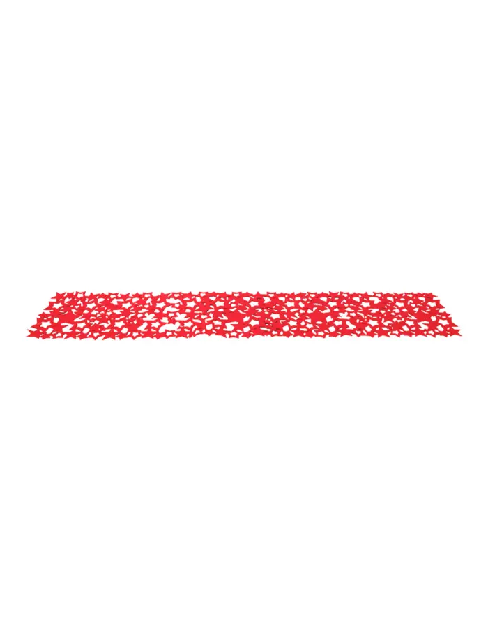 Camino de Mesa Rojo Diseño Estrellas - Image 2