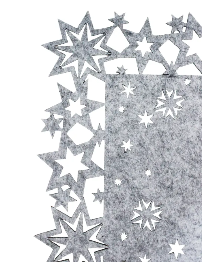 Mantel Gris Diseño Estrellas - Image 3