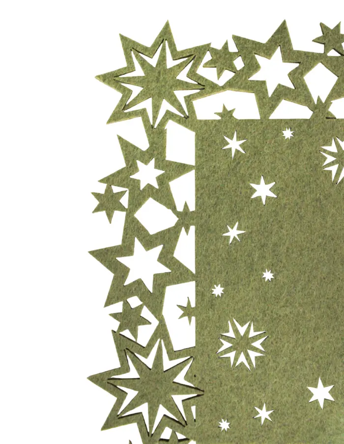 Mantel Verde Diseño Estrellas - Image 3
