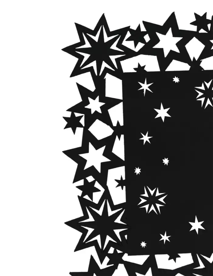 Mantel Negro Diseño Estrellas - Image 3