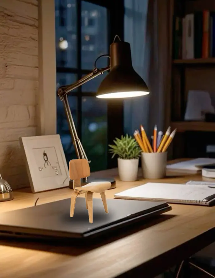 Mini Silla Eames de Madera Natural - Image 5