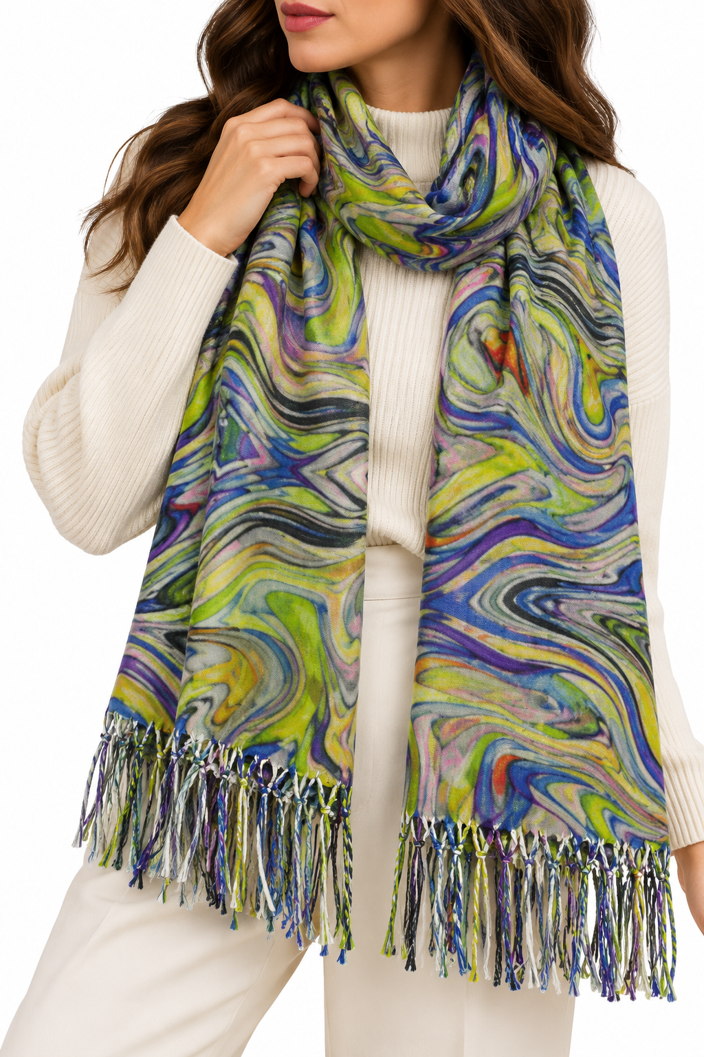 Pashmina Marmoleado Multicolor - Galerías el Triunfo