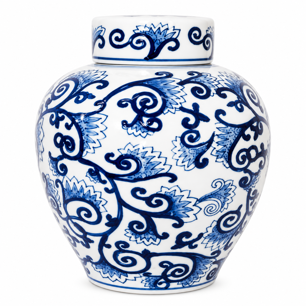 Tibor Cilíndrico Patrones de Vides Oriental