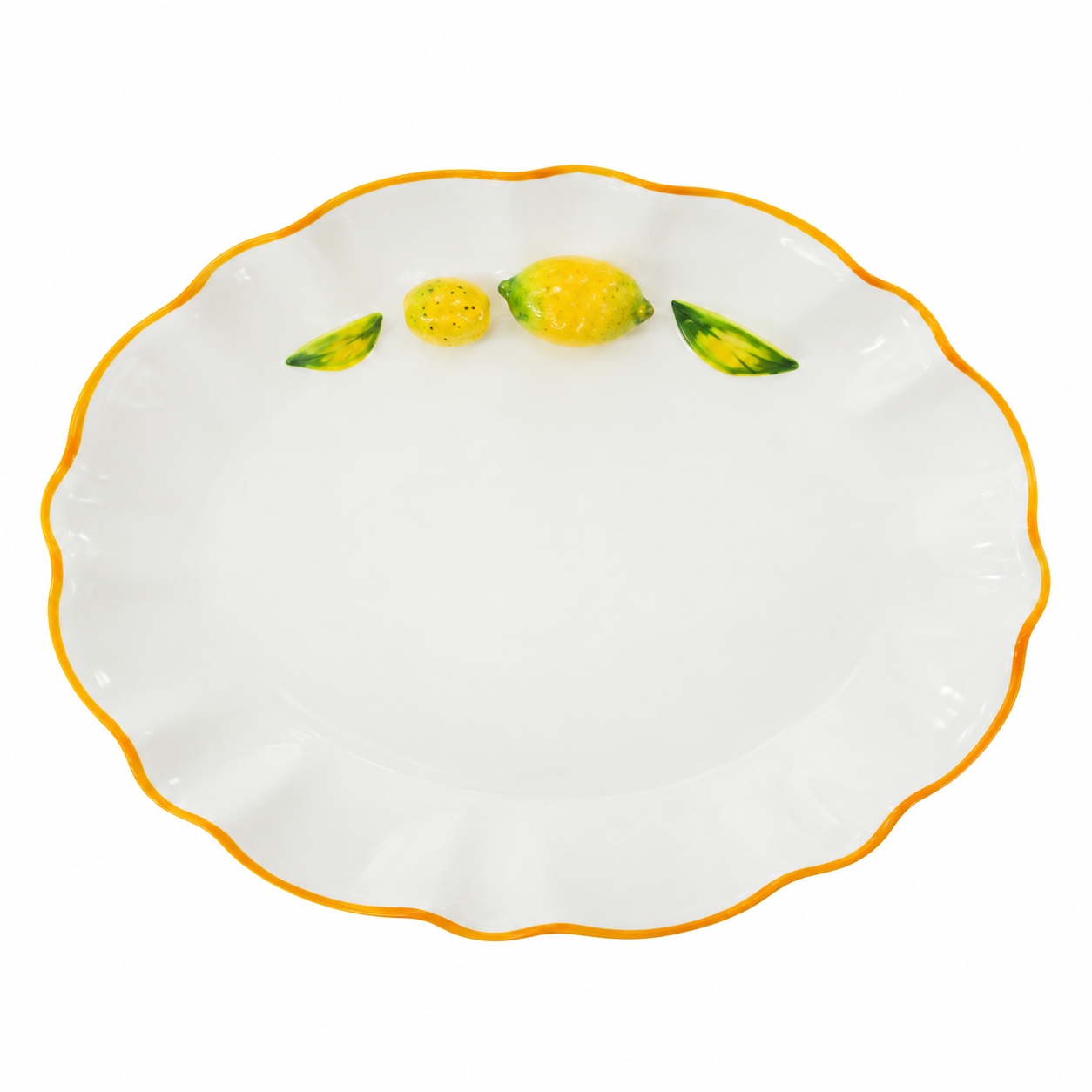 Plato Estilo Italiano Aplique de Limones – Galerías el Triunfo