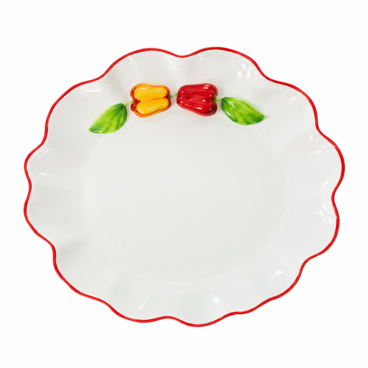 Plato Estilo Italiano Aplique de Manzanas – Galerías el Triunfo