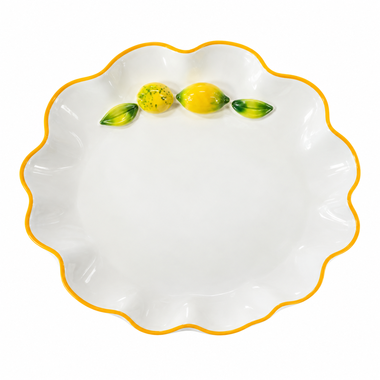 Plato Estilo Italiano Aplique de Limones – Galerías el Triunfo