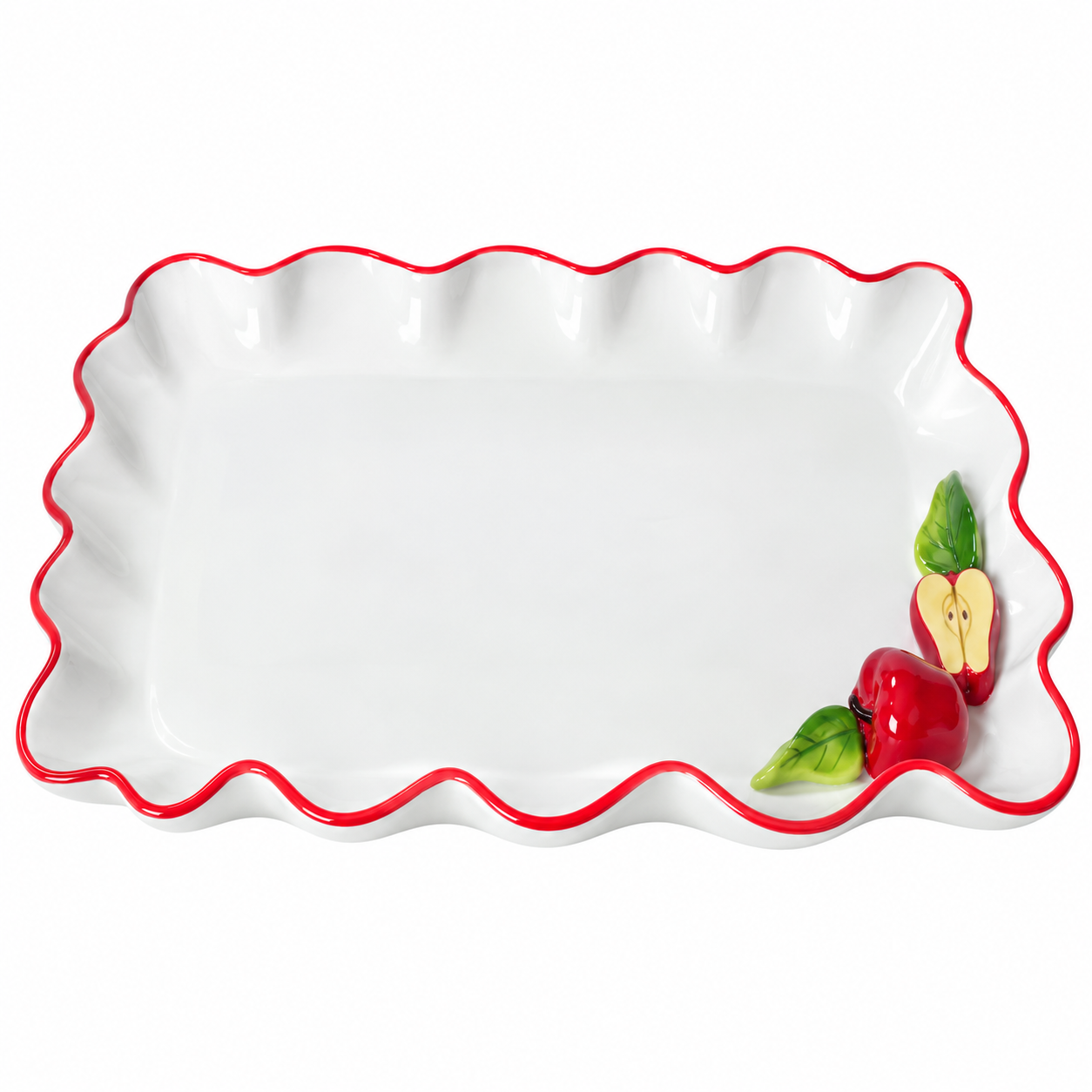 Bandeja Italiana Aplique de Manzanas – Galerías el Triunfo