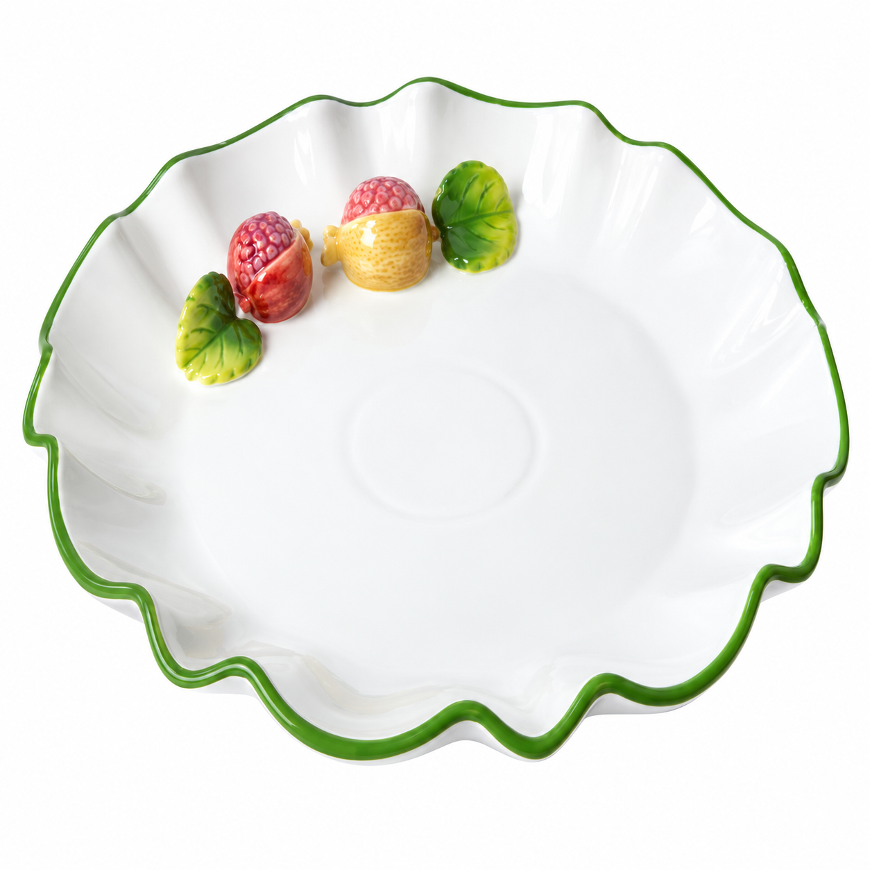 Plato Italiano Aplique de Granadas – Galerías el Triunfo