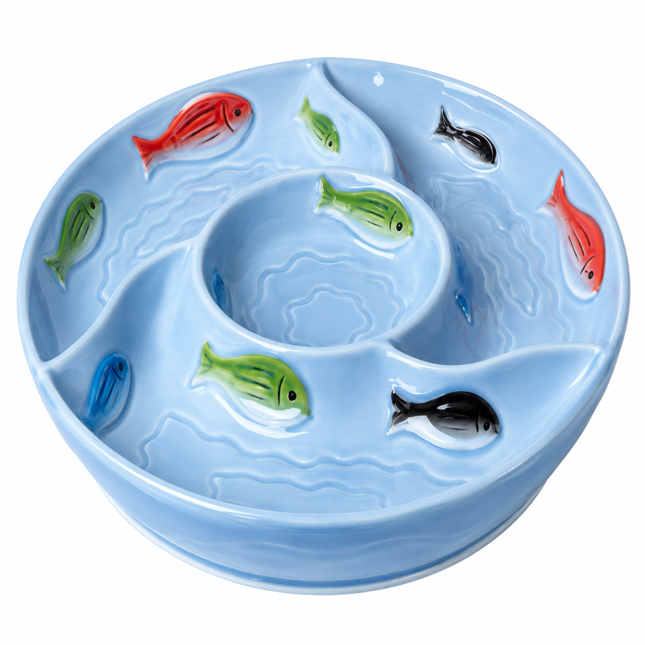Botanero con Dip y Relieve de Peces – Galerías el Triunfo