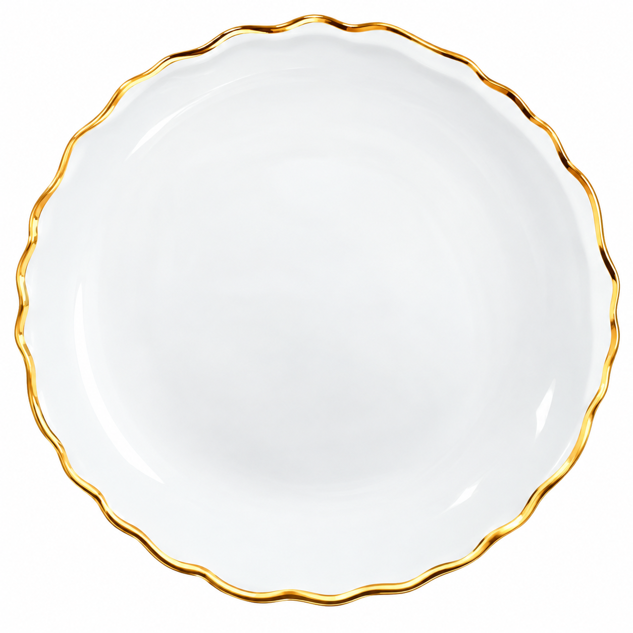 Bajo Plato Ondulado Craquelado Dorado – Galerías el Triunfo