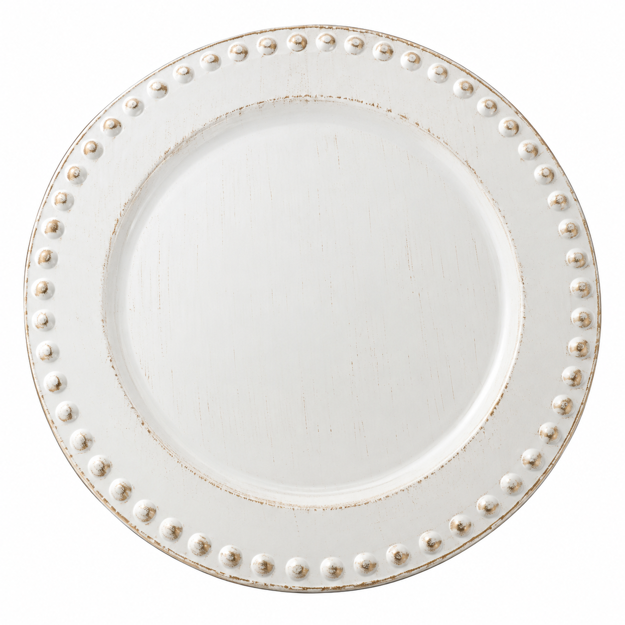 Bajo Plato Matizado con Perlas Vintage- Galerías el Triunfo